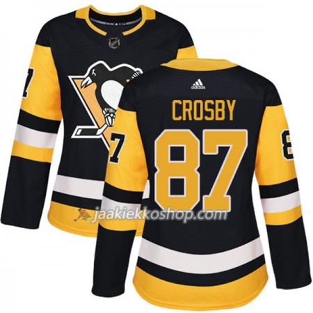 Nainen NHL Pittsburgh Penguins Pelipaita Sidney Crosby 87 Adidas 2017-2018 Musta Authentic